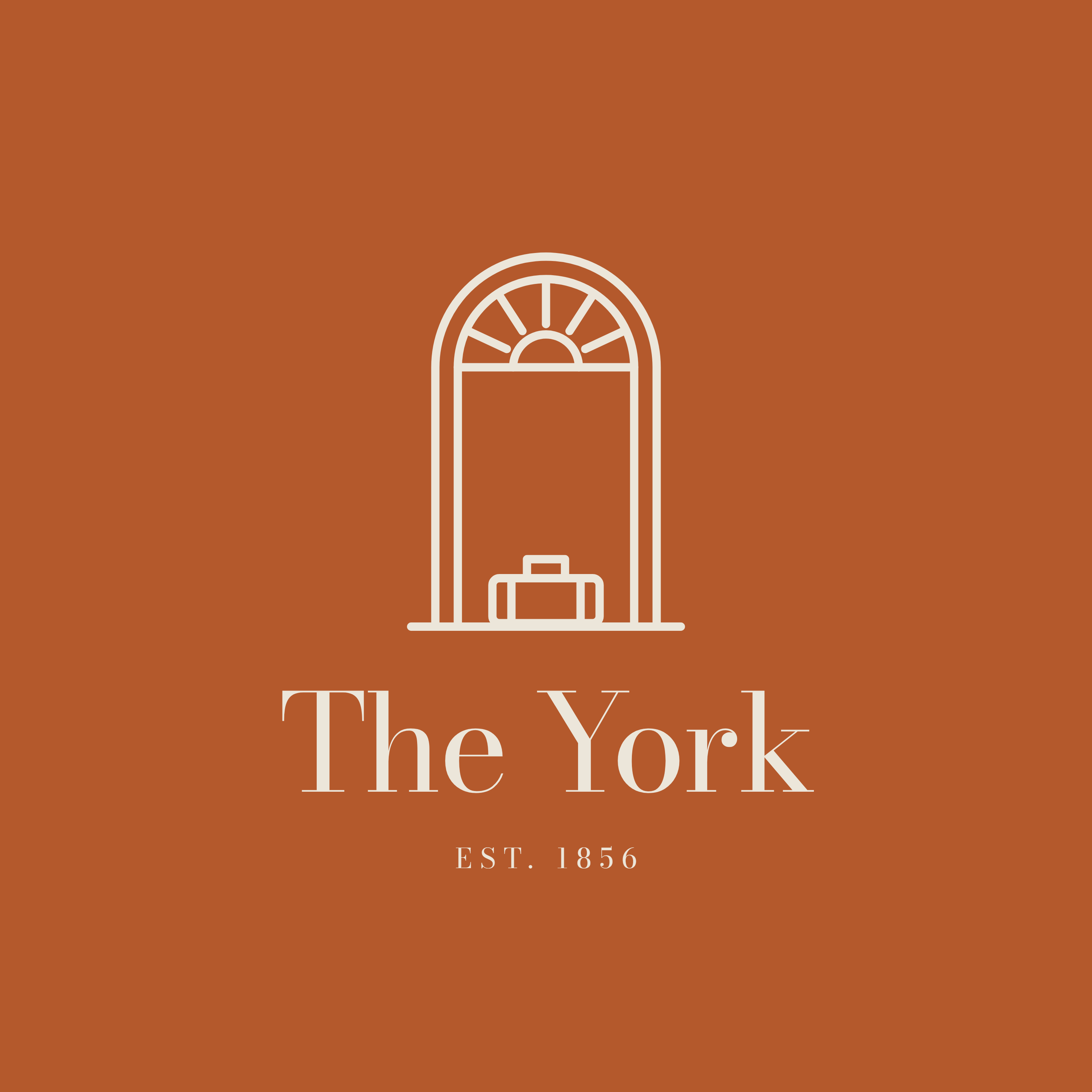 The York mark, stucco on brick